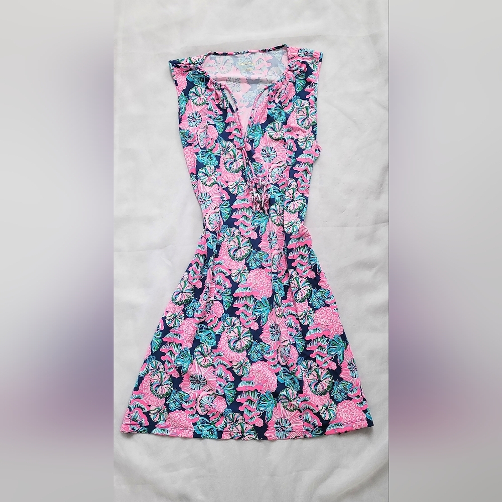 NWOT! Lilly Pulitzer Fall Barbiecore Boho Johana Sleeveless Mini Party Dress XL